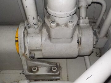 湿式集塵装置洗浄用ポンプ異音・漏水修理