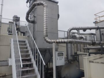 集塵機点検口パッキン劣化